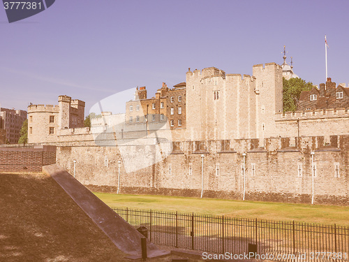 Image of Retro looking Tower of London