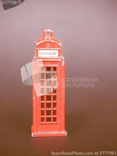 Image of  London telephone box vintage