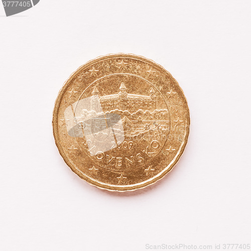 Image of  Slovak 10 cent coin vintage