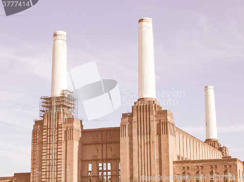 Image of Battersea Powerstation London vintage