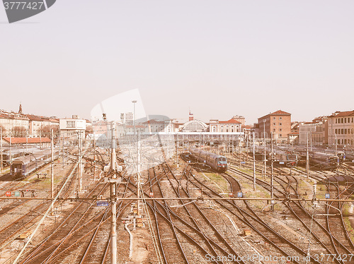 Image of Porta Nuova station, Turin vintage