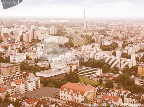 Image of Leipzig aerial view vintage