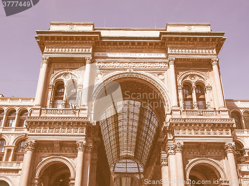 Image of Galleria Vittorio Emanuele II Milan vintage