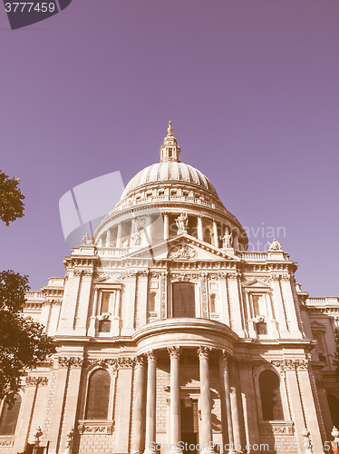 Image of St Paul Cathedral, London vintage