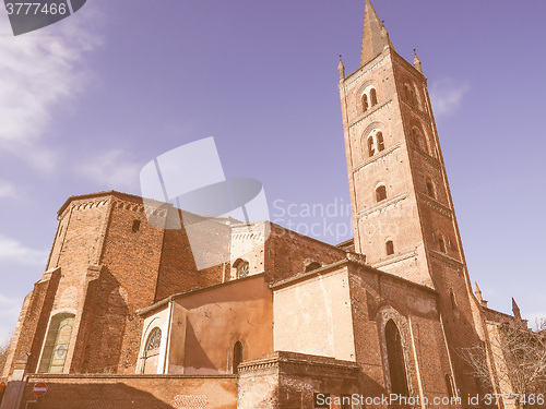 Image of San Domenico church in Chieri vintage