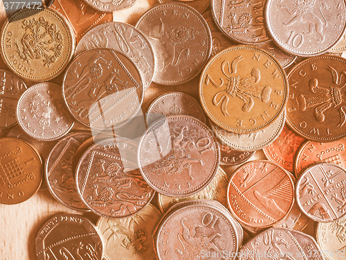 Image of  Pound coins vintage