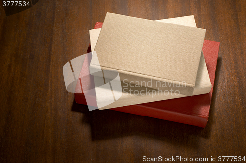 Image of stack of  books on the table