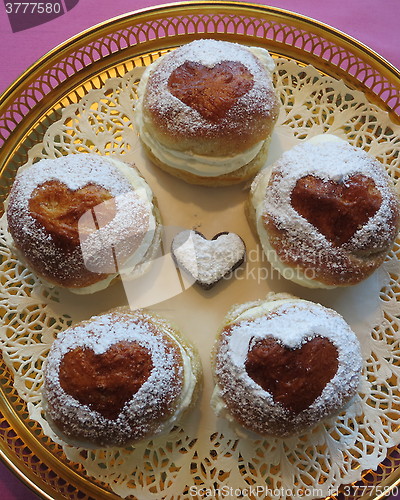 Image of Semla - bun with cream and almond paste