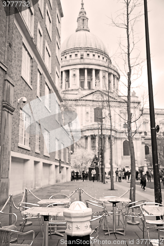 Image of st paul cathedral in london england old construction and religio