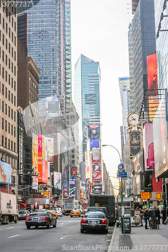 Image of Times Square traffic