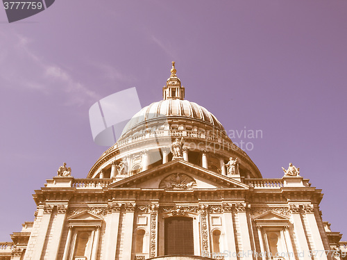Image of St Paul Cathedral, London vintage