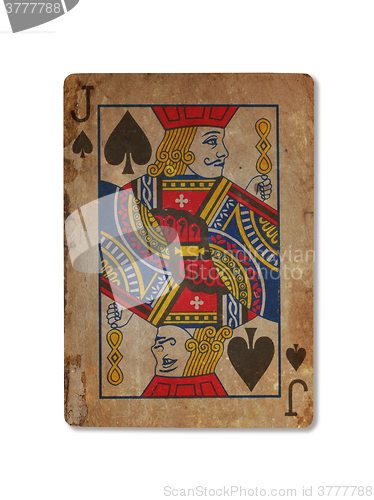 Image of Very old playing card, XXXX