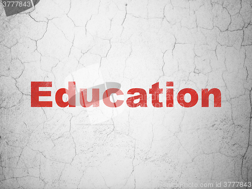 Image of Studying concept: Education on wall background