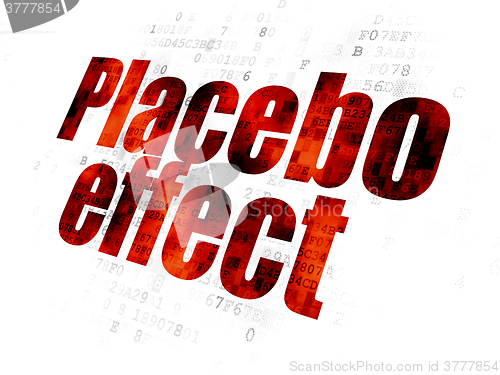 Image of Health concept: Placebo Effect on Digital background