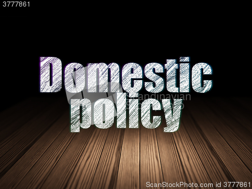 Image of Politics concept: Domestic Policy in grunge dark room