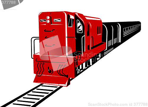 Image of Red Diesel train