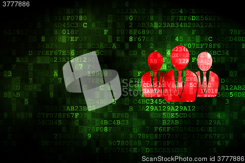 Image of Finance concept: Business People on digital background