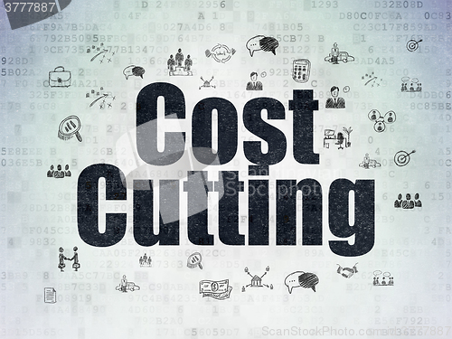 Image of Business concept: Cost Cutting on Digital Paper background