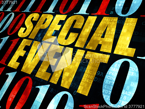 Image of Finance concept: Special Event on Digital background