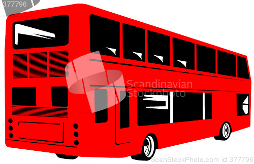 Image of Red double decker bus