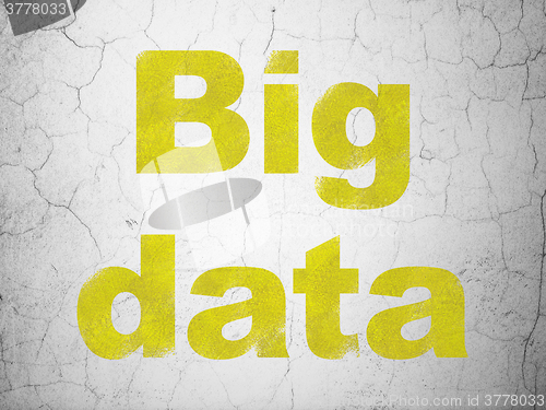 Image of Data concept: Big Data on wall background
