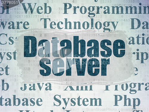 Image of Software concept: Database Server on Digital Paper background