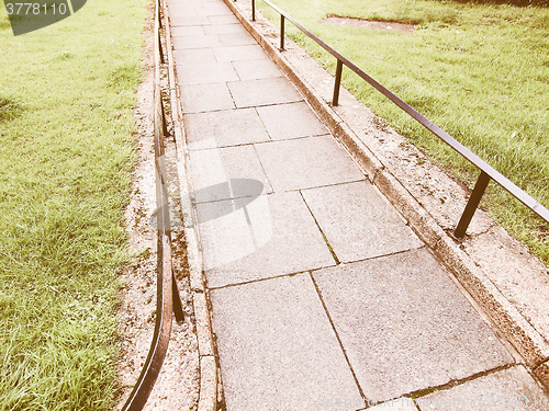 Image of  Pavement sidewalk vintage