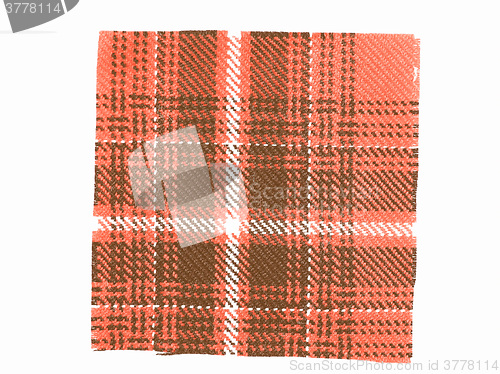 Image of  Tartan fabric sample vintage