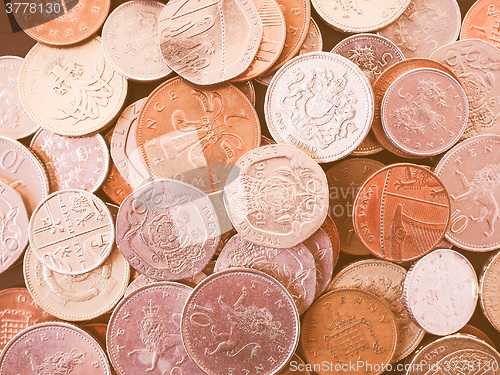 Image of  UK Pound coin vintage