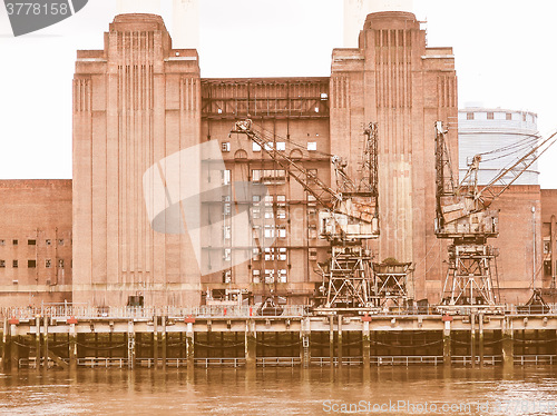 Image of Battersea Powerstation London vintage