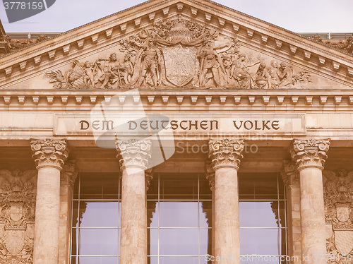 Image of Reichstag Berlin vintage