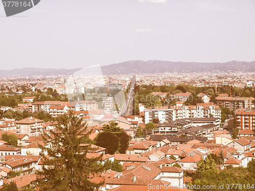 Image of Turin panorama vintage