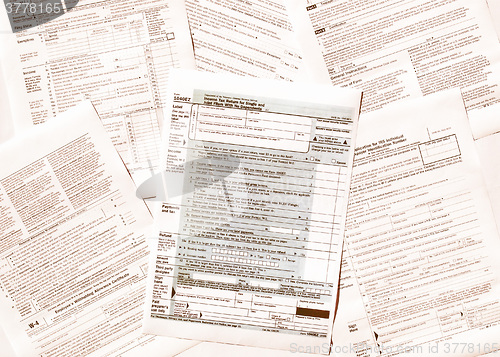 Image of  Tax forms vintage