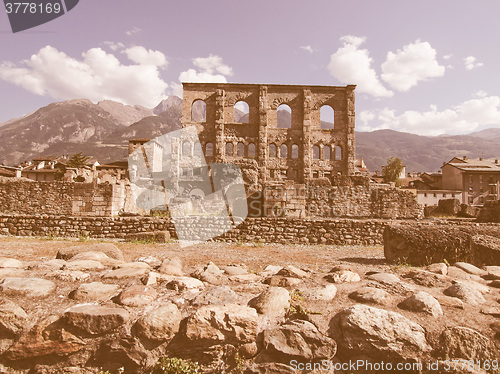 Image of Roman Theatre Aosta vintage