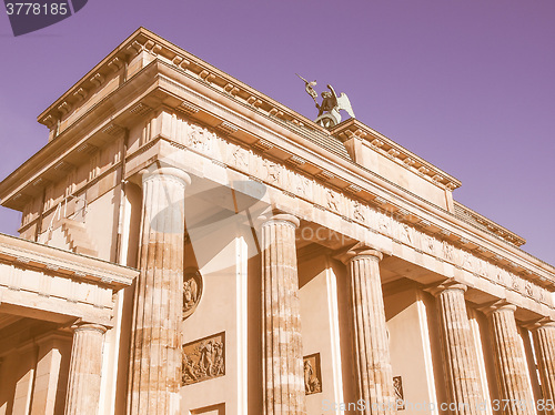 Image of Brandenburger Tor Berlin vintage