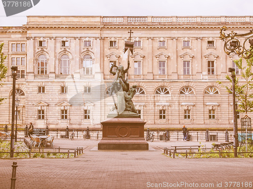 Image of St George monument Berlin vintage