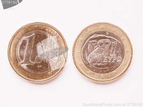 Image of  Greek 1 Euro coin vintage