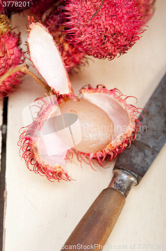 Image of fresh rambutan fruits 