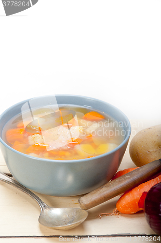 Image of Traditional Italian minestrone soup 