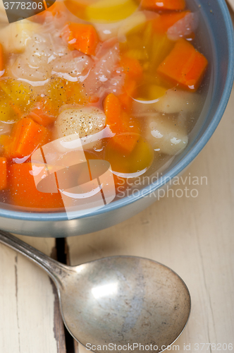 Image of Traditional Italian minestrone soup 