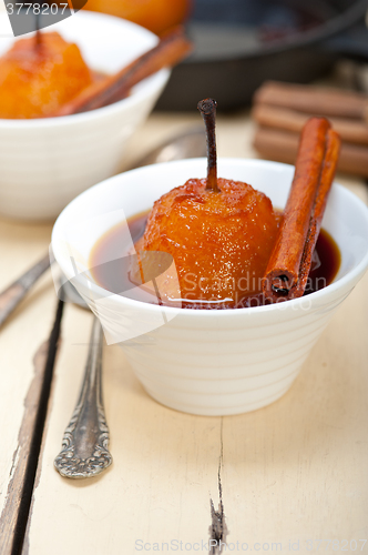 Image of poached pears delicious home made recipe 