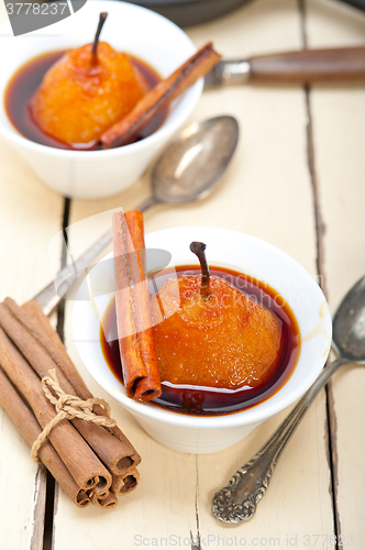 Image of poached pears delicious home made recipe 