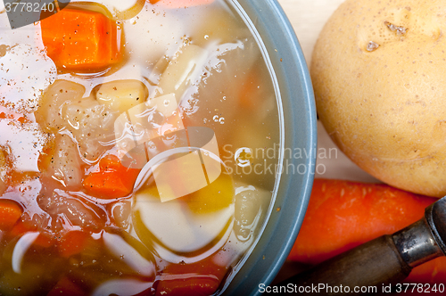 Image of Traditional Italian minestrone soup 