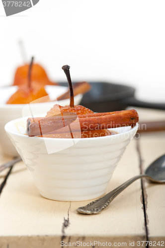 Image of poached pears delicious home made recipe 
