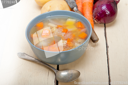 Image of Traditional Italian minestrone soup 