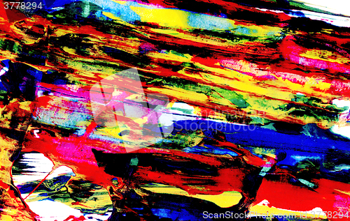 Image of Bright abstract diagonal smears of paint