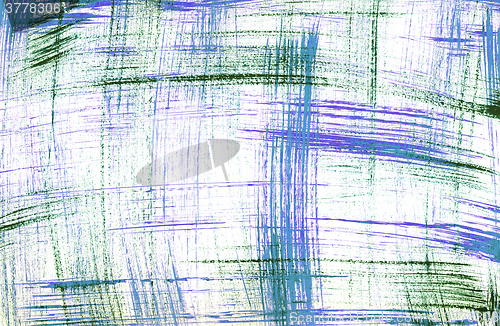 Image of Blue and green sketchy painted lines
