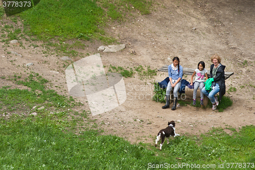 Image of Forest wiath a familly