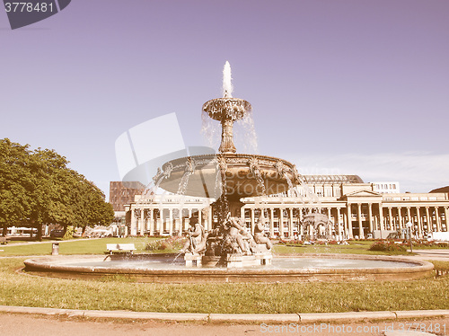 Image of Schlossplatz (Castle square) Stuttgart vintage