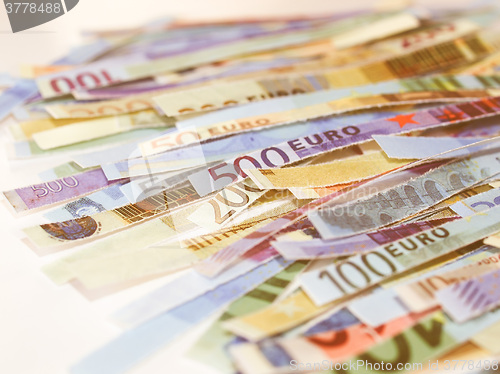 Image of  Euro note vintage